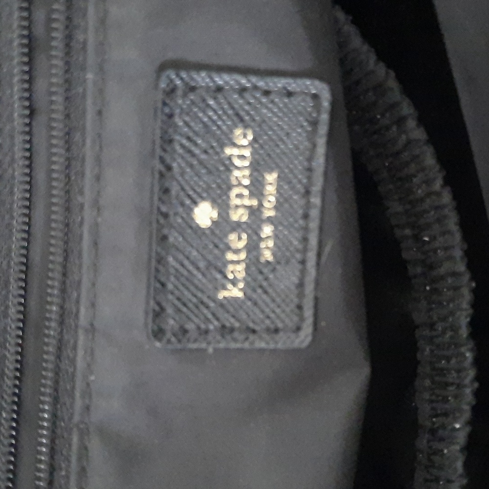 Kate Spade Black Tote Diaper Bag with White Dots - Picture 6 of 16